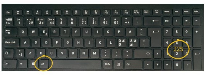 tysk dobbelt-s på dansk tastatur