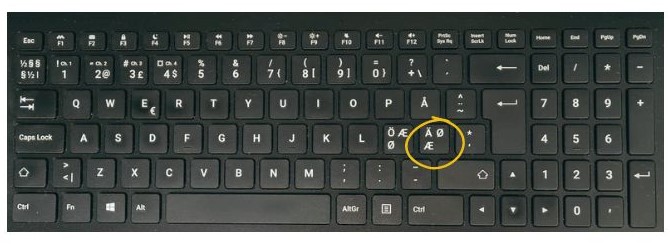 ä/Ä på tysk tastaturlayout